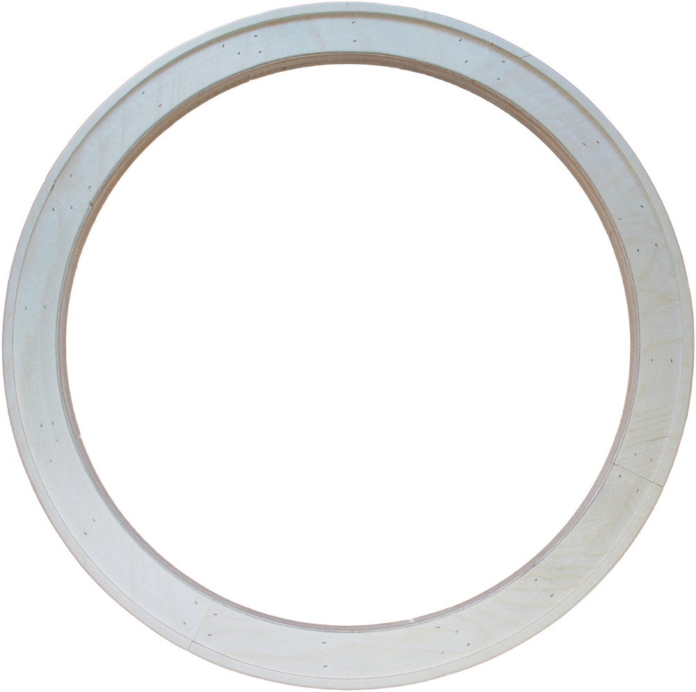 Holzrahmen rund Birkenholz Multiplex 24mm in dm 30cm bis 200cm – Made in Germany